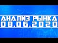 Анализ рынка 08.06.2020 + Технический анализ акций (спекуляции)