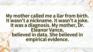 My mother called me a liar from birth.