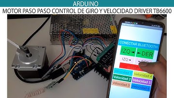 Motor paso a paso Nema 23 y 17 con el Driver TB6600 Cambio de giro con Arduino desde el Celular