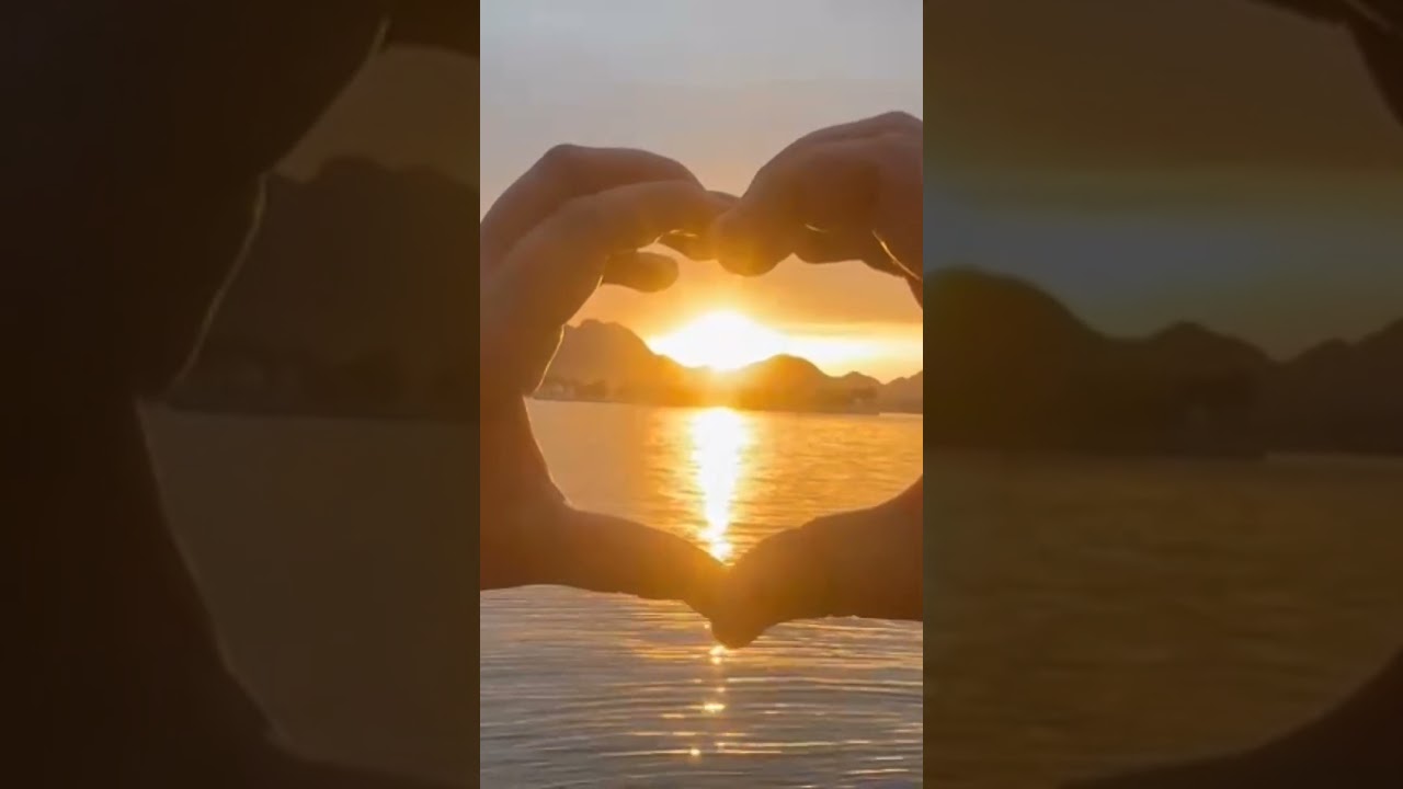 sunset of fateh sagar lake udaipur ✨