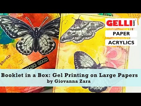 Gelli® Artist Giovanna Zara creates a Booklet in a Box