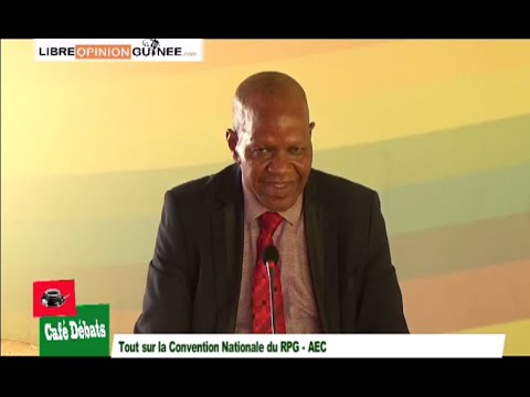 Café Débat au coeur de la Convention Nationale du RPG-AEC, Dr Condé a la parole.