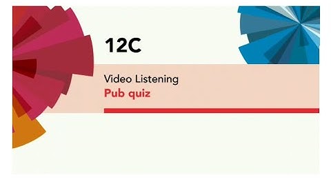 English File 4thE - Pre Intermediate - Video Listening - 12C Pub Quiz
