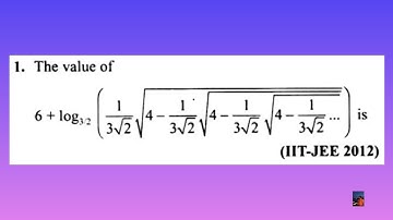 Question based on logarithms IIT JEE 2012