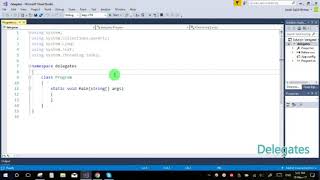 Delegates in C# just in 9 mins