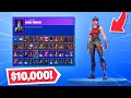 My $10,000 SKIN COLLECTION in Fortnite! (99% COMPLETE)