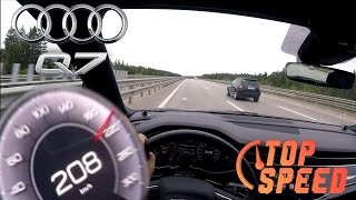 Audi Q7 - Top Speed [Through Speed Limit]