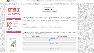 URI Online Judge Solutions in Java - Problem 1005