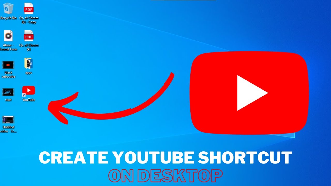 How To Create Youtube Shortcut On Desktop Windows youtube shortcut 