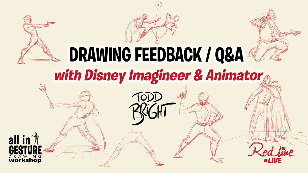 Gesture drawing feedback with Disney Animator