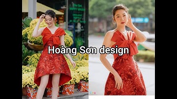 Dạy cắt may:hướng dẫn cách cắt đầm cúp ngực tay liền nơ theo mẫu (Mẫu 24 T7)|Hoàng Sơn design