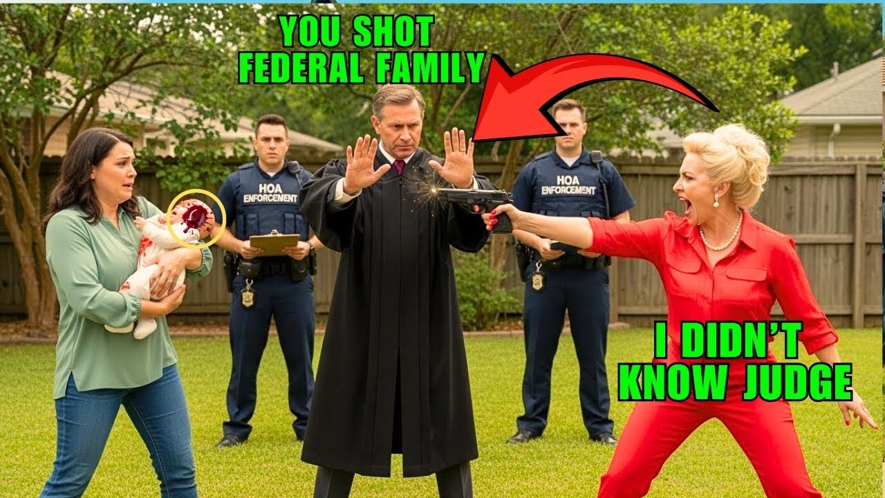 HOA Karen SH*T My Newborn Baby... They Didn't Know I Was The Federal JUDGE!