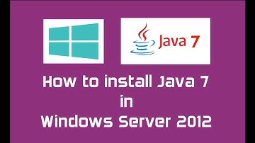 Java 7 (Oracle JDK 7) installation in Windows Server 2012 | Java SE 7 Update 80