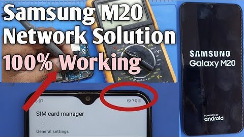 Samsung m20 network problem solution/samsung m20 no service solution/low network/no service