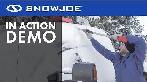 SJBLZD-LED - Snow Joe illum-n-Broom PRO LED lighted 4-in-1 Snow Broom + Ice Scraper - Live Demo