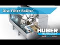 Disc filter rodisc by huber technology inc