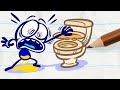 Pencilmate's RADIOACTIVE Toilet! | Animated Cartoons Characters | Animated Short Films| Pencilmation