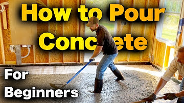 How to Pour a Concrete Slab DIY for Beginners | Minimal Concrete Tools & Just Two People!