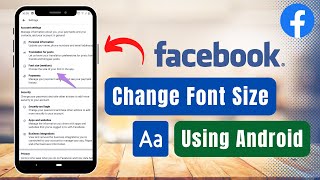How to Change Font Size in Facebook ! screenshot 3