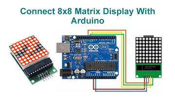 Connect 8x8 Matrix Display With Arduino | Code & Circuit | Proteus Simulation