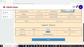 Car Driving School Management System using React JS Node JS MongoDB
