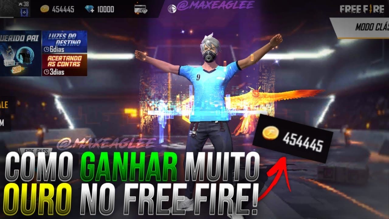 CORRE!! COMO GANHAR MUITO OURO NO FREE FIRE!!!