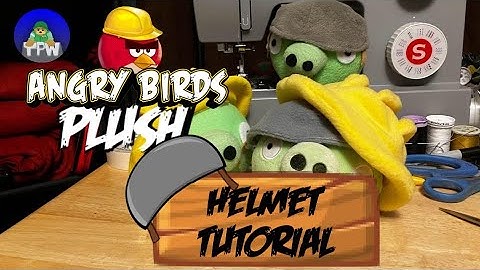 Angry Birds Plush Helmet Tutorial: The Plush Warrior