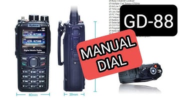 GD-88 Manual Dial - Private DMR Contact ( Talkgroups NO !)