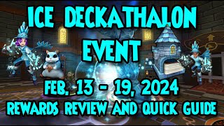 Wizard101 Ice Deckathalon Event- Feb 13 - 19 2024 - Rewards Review Ans Quick Guide