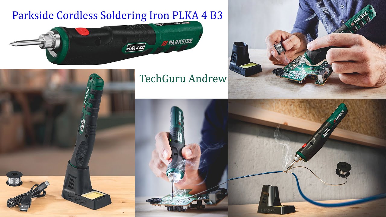 PLKA Iron YouTube 4 - B3 Parkside REVIEW Cordless Soldering
