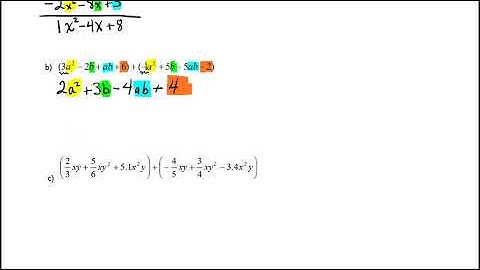 Polynomial Expressions and Functions Part 6 of 7