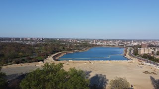 Breathtaking Aerial Tour of Baltimore: Exploring the City Skyline and Druid Hill Park