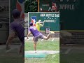 Pitch Was Above His Head?😭 #dingersornothing #wiffleball #baseball #shorts