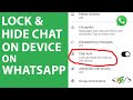 How to Secure WhatsApp Chats by Hiding and Locking Them