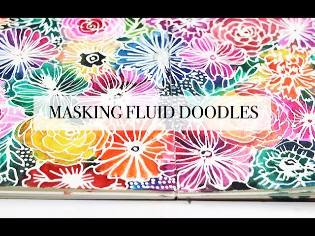 alisaburke: masking fluid doodles