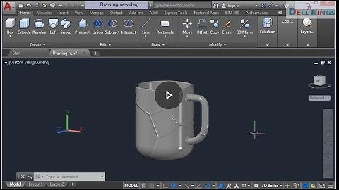AutoCAD 3D Modelling Basics (Designing a Cup)