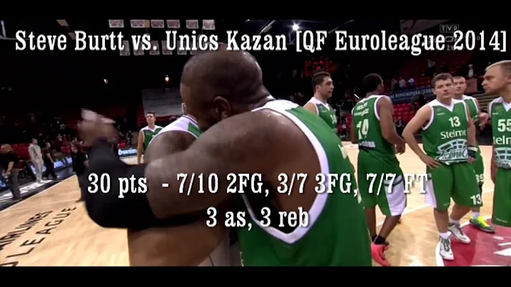 Steve Burtt 30 pts vs. Unics [QF Euroleague 2014] ...