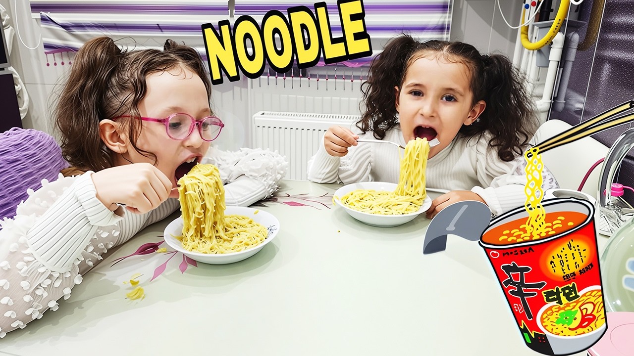 BAHAR VE BANU ALYA ÇOK AÇIKTI NOODLE YAPTIK !!