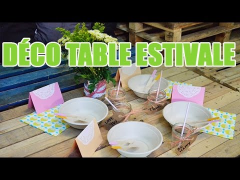 Créer une Deco de table estivale - DIY par youMAKEfashion 