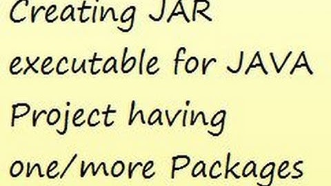 JAR file creation with cmd (JAVA projects with multiple Packages)