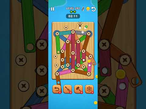 Level 282 || Wood Nuts || Screw Puzzle || latest update