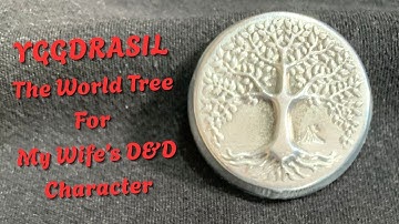 25 Penny Yggdrasil Tree Of Life World Tree Coin For Dungeons & Dragons Character ASMR