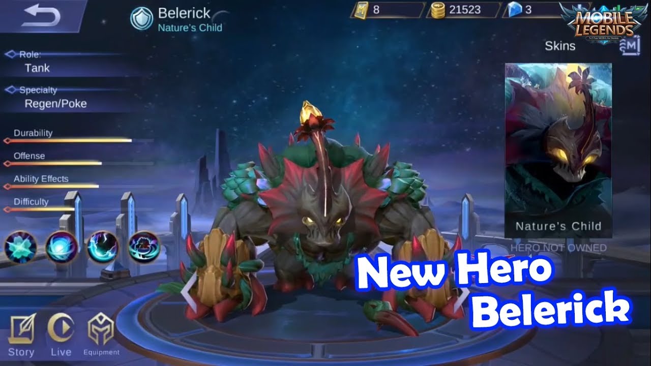 New Hero Belerick - Nature's Child | Mobile Legends