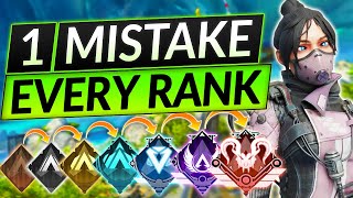 1 BRUTAL Mistake For EVERY RANK in Apex Legends - PRO Tips to RANK UP - Advanced Guide