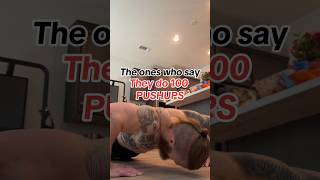 100 push-up bros VS not even counting reps #pushups #homeworkout #shorts #comedy