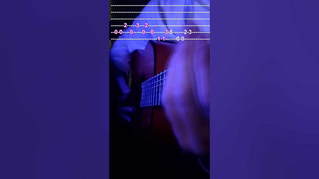 Easiest beginner guitar song. TAB. Sweat Dreams #shorts