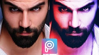 Dual Lighting Portrait Effect - Picsart | Picsart Image Editing | Red and Blue Effect screenshot 3