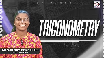 #Solved Example Problems on Trigonometry - in Tamil - Online Class by Ms. Glory Cornelius