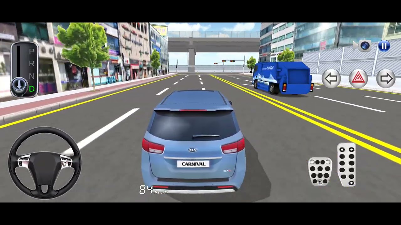 New blue Kia Carnival For Parking - 3d Driving Class android game || Car Game 