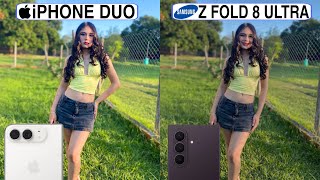 iPhone Duo Vs Samsung Galaxy Z Fold 8 Ultra Camera Test Comparison